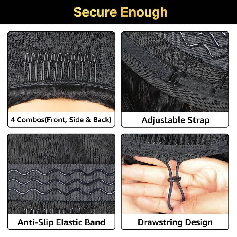 Sale Happening Now:72%OFF Afro Curly Wear  Half Wig 180% 250% Density Upgrade With Drawstring Cap Invisible Hairline Human Hair Wigs Beginner Friendly