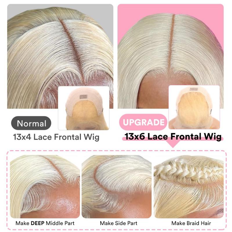 🌟QIAWI 613 Blonde 13x6 Lace Front Wig – 200% Density , Pre-Plucked , Bleached Knots , Silky Straight