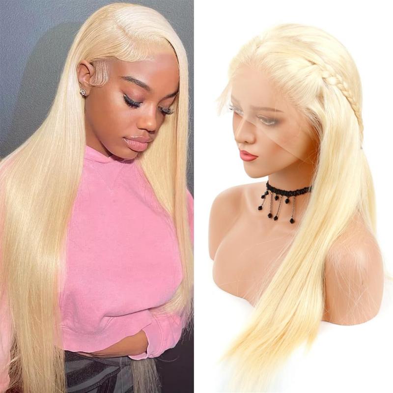 🌟QIAWI 613 Blonde 13x6 Lace Front Wig – 200% Density , Pre-Plucked , Bleached Knots , Silky Straight