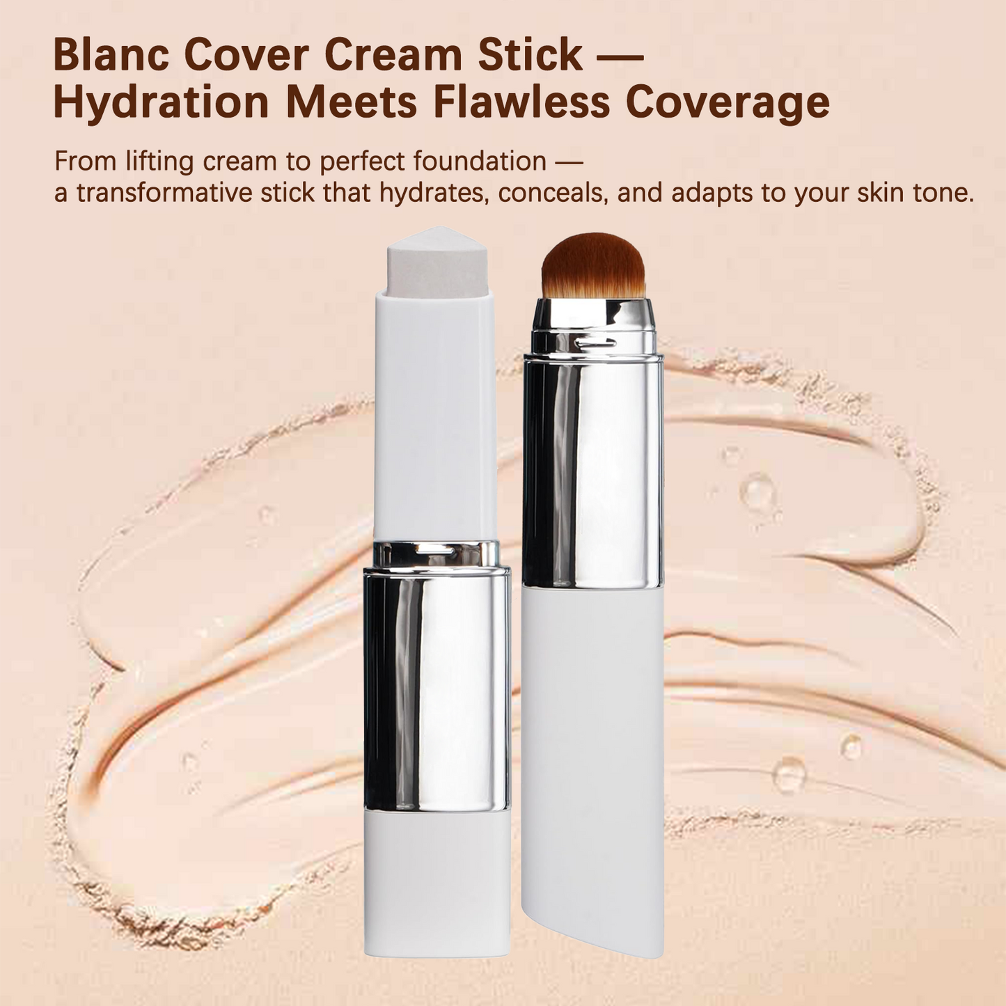 🔥Up to 52% OFF — Last 3 Hours!White Concealer Foundation Stick for Instant💄, Flawless Coverage.