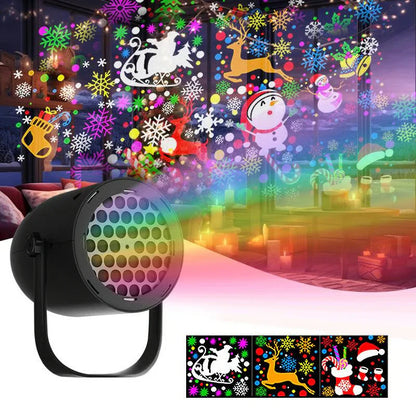 🎄✨Last 3 Hours Christmas Deal — 62% OFF LED Christmas Projection Lamp: 16 Patterns of Pure Holiday Wonder!