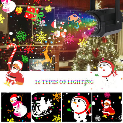 🎄✨Last 3 Hours Christmas Deal — 62% OFF LED Christmas Projection Lamp: 16 Patterns of Pure Holiday Wonder!