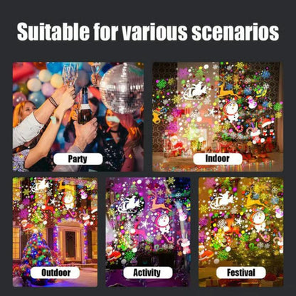 🎄✨Last 3 Hours Christmas Deal — 62% OFF LED Christmas Projection Lamp: 16 Patterns of Pure Holiday Wonder!