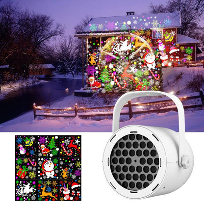 🎄✨Last 3 Hours Christmas Deal — 62% OFF LED Christmas Projection Lamp: 16 Patterns of Pure Holiday Wonder!